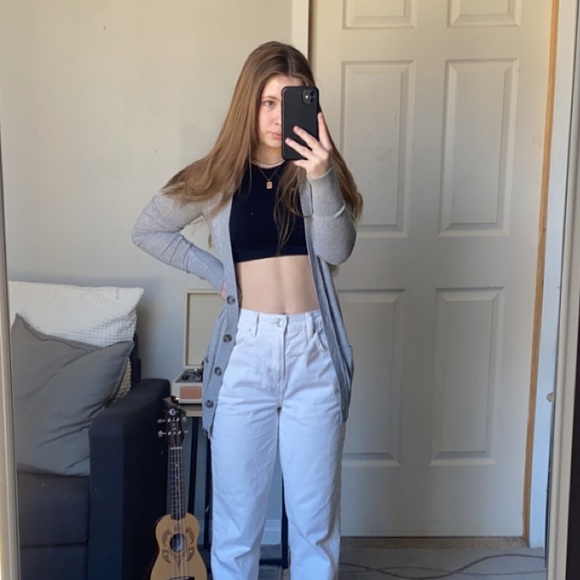 Grey Cardigan with buttons - Picture 2 of 9